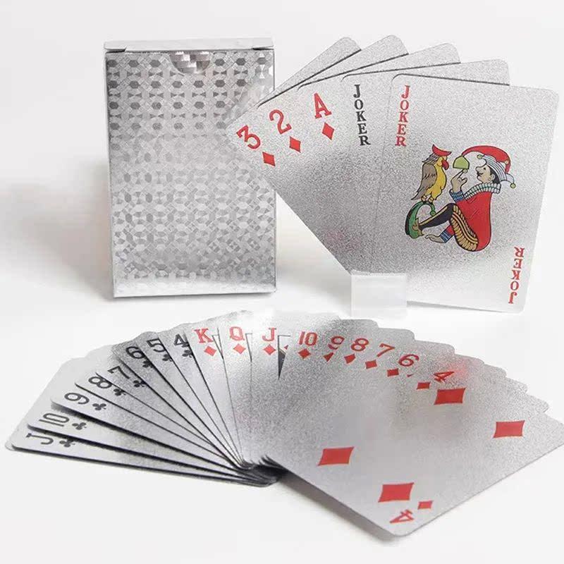 Black plastic playing cards durable waterproof cards Poker-图2