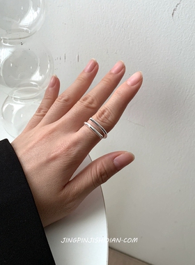 2022年新款潮戒指女简约百搭通勤