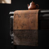 Retro fragrant cloud yarn floral tea mat fabric rectangular
