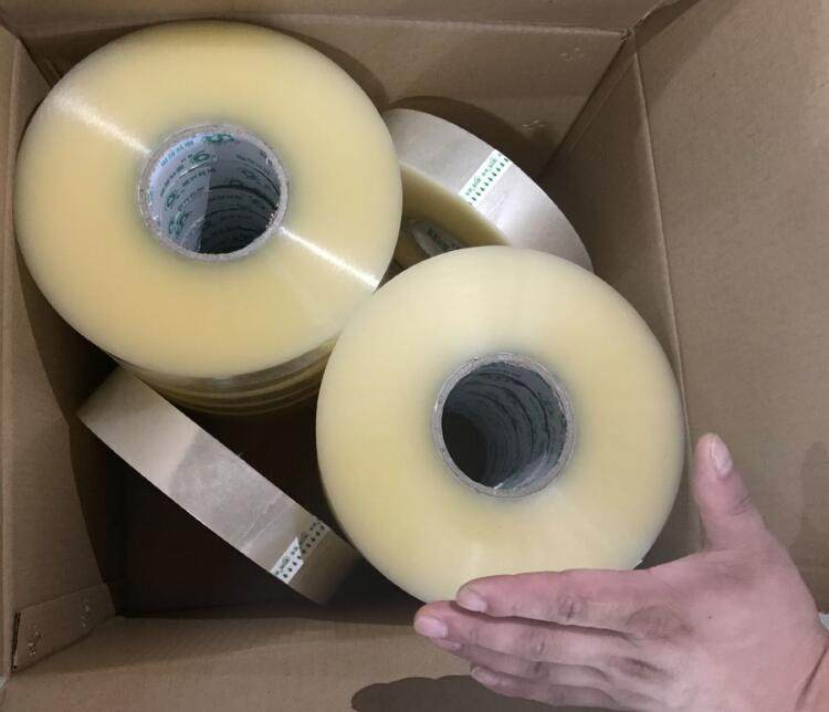 高粘加厚机专用打包胶带大卷透明胶带机用封箱快递黄胶带胶布包邮,淘宝优惠券,粉丝福利购,淘宝优惠卷