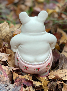 卡通法国斗牛犬周边陶瓷摆件纯手工手绘陶瓷法斗客厅装饰品陶器礼