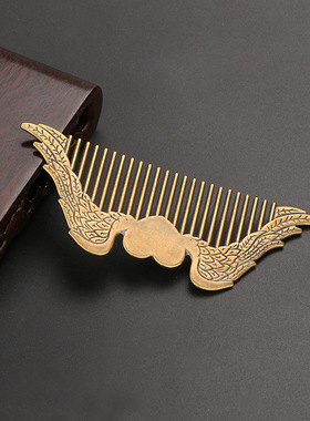 新款天使之翼图案雕刻纯黄铜工艺