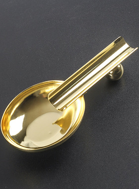不锈钢勺型雪茄烟灰缸便携金属