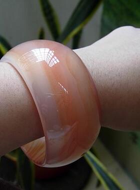 明星款巴西玛瑙加厚纯天然手镯