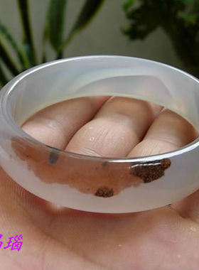 巴西未镶嵌原色玛瑙水晶饰品手镯