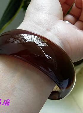 正品纯天然 巴西新款玛瑙手镯58mm纯天然原色 女款手腕 时尚饰品