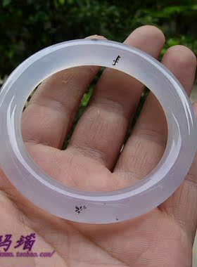 巴西玛瑙紫玉髓通透圆条手镯