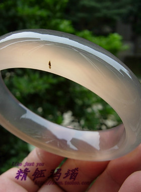 巴西玛瑙纯天然玉髓通透手镯