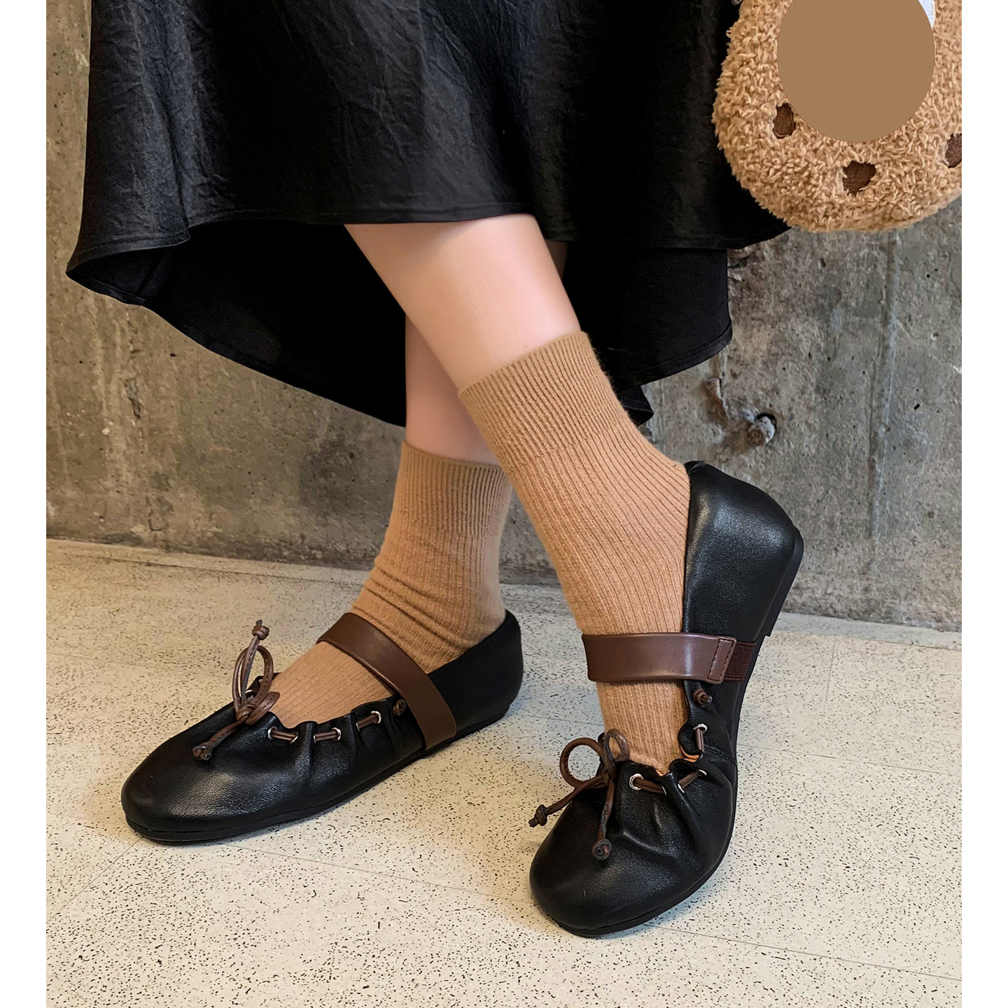 40-42大码羊皮！软底蛋卷鞋法式玛丽珍女2026年春秋新款圆头单鞋,淘宝优惠券,粉丝福利购,淘宝优惠卷