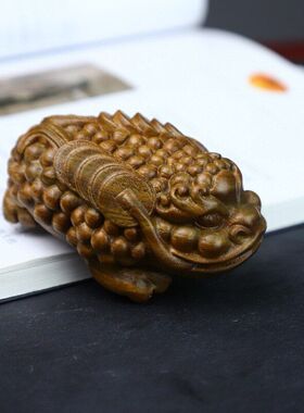 足金三阿根廷茶宠绿摆件木雕小