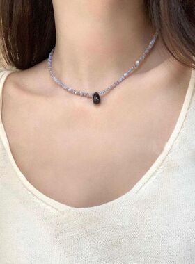 锁骨链天然串珠不规则锁骨精致