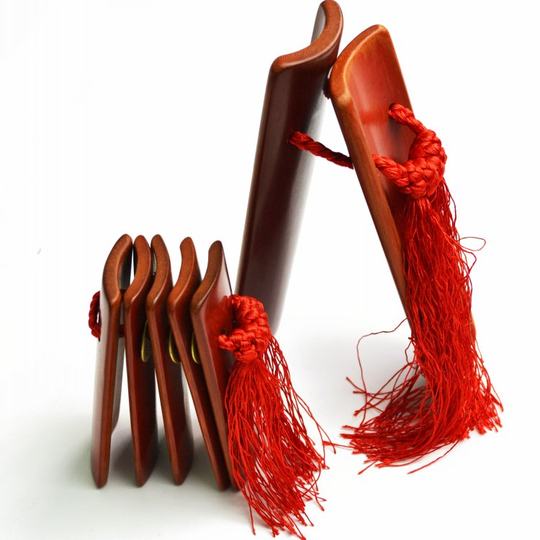 山东水煮快板专业初学入门表演竹板儿童款成人款可选赠送红绒布袋