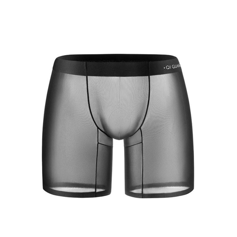 栖光冰丝男士内裤防磨腿加长款运动跑步透气速干大码超薄款四角裤,淘宝优惠券,粉丝福利购,淘宝优惠卷