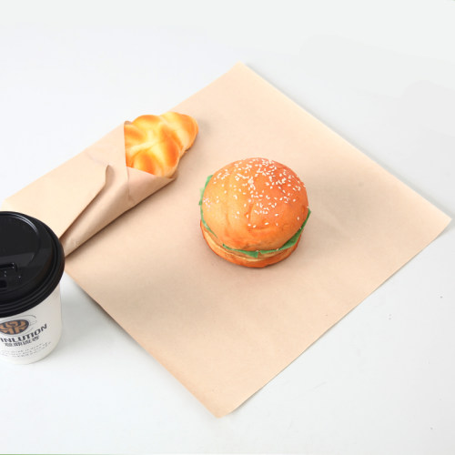 三明治包装防油纸 一次性牛皮汉堡纸食品包装纸 烘焙包装淋膜纸 - 图0