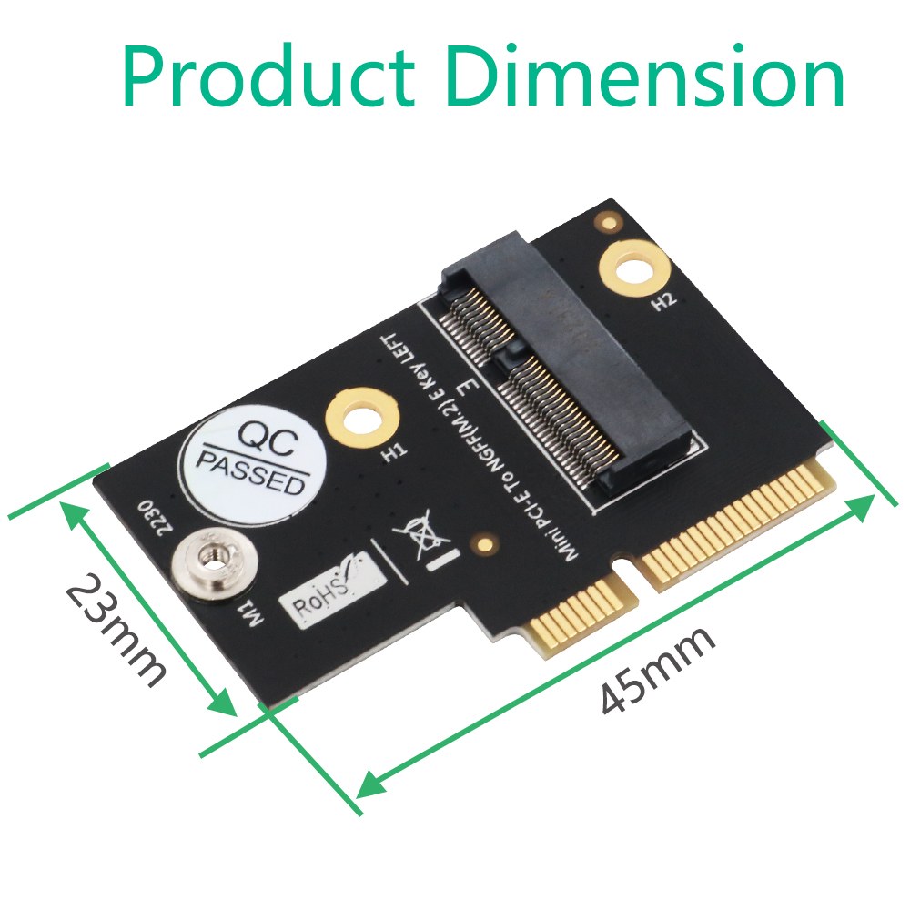 M.2 NGFF key E 转minipcie转接卡笔记本网卡升级联XY510 - 图1