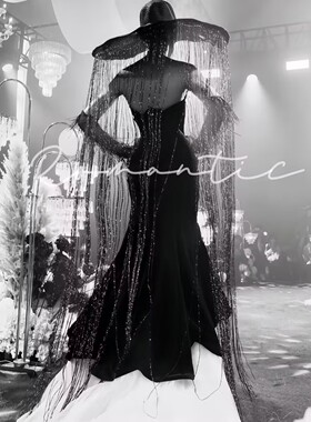 流苏帽银河帽走秀摄影舞美