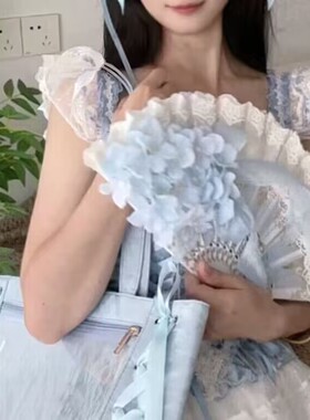洛丽塔拍照写真甜美扇子