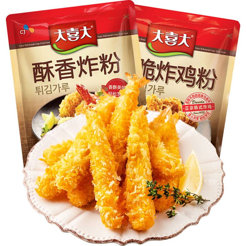 大喜大希杰酥香炸粉韩式炸鸡粉炸猪排脆皮粉家用炸鸡排鸡翅裹粉 - 图3