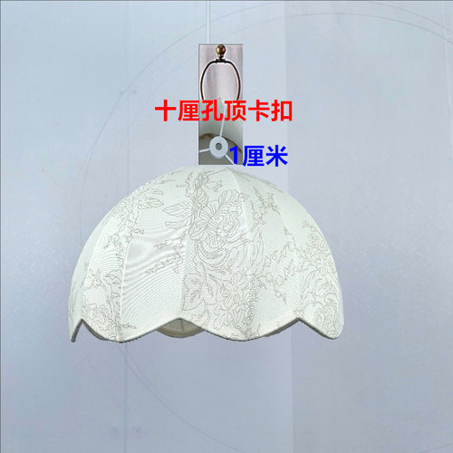 台灯灯罩美式牛角架罩配件圆柱圆筒黄色白色亚麻布外壳罩 落地灯 - 图3