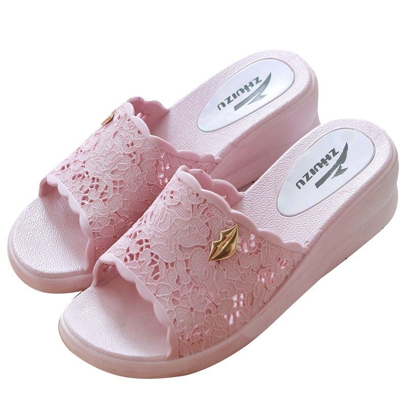 女拖鞋夏居家室内塑料浴室防滑厚底凉拖鞋坡跟女士沙滩拖鞋夏天,淘宝优惠券,粉丝福利购,淘宝优惠卷