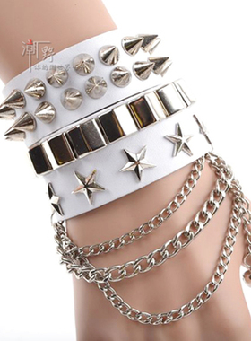 朋克铆钉摇滚男百搭街舞女手链