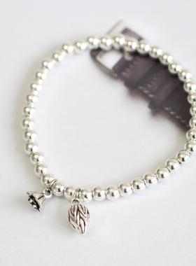 简约时尚流行合金仿古首饰品银珠