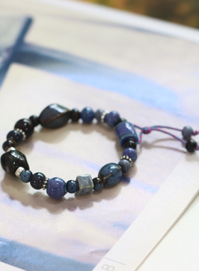 新中式国风景德镇手链瓷器手串