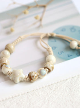 可爱小猫陶瓷景德镇手链手串