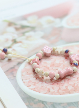 一缕瓷情侣景德镇陶瓷手串手链