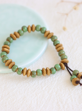 清新文艺情侣闺蜜景德镇陶瓷手链