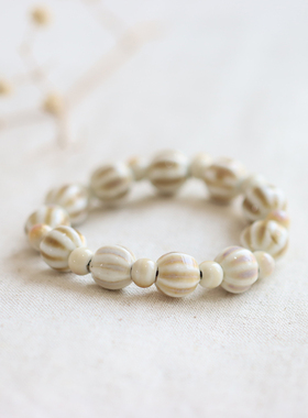 文艺景德镇陶瓷手串森系学生手链