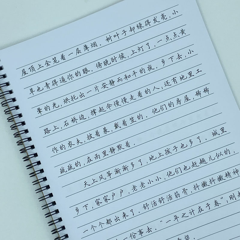 朱自清散文选 横线格临写 硬笔钢笔字帖楷书行书行楷隶书