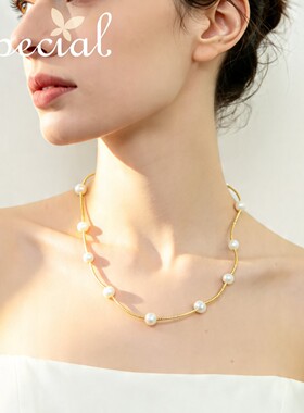 special衬肤多层淡水珍珠手链女