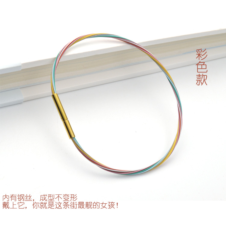 金丝钢丝绳手绳可穿珠金饰吊坠 硬金转运金半成品细手链金色手环 3d 金丝钢丝绳手绳可穿珠金饰吊坠 硬金转运金半成品细手链金色手环 3d