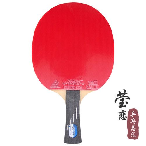 莹恋银河乒乓球拍正品单拍1只碳素专业级9星10星兵兵球拍直拍横拍 - 图2