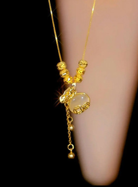 不掉色项链钛钢防过敏女时尚