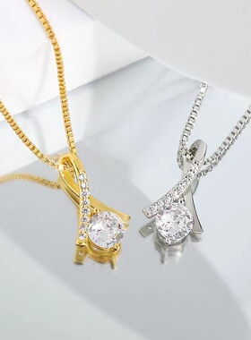 新中式18K金美人鱼尾项链