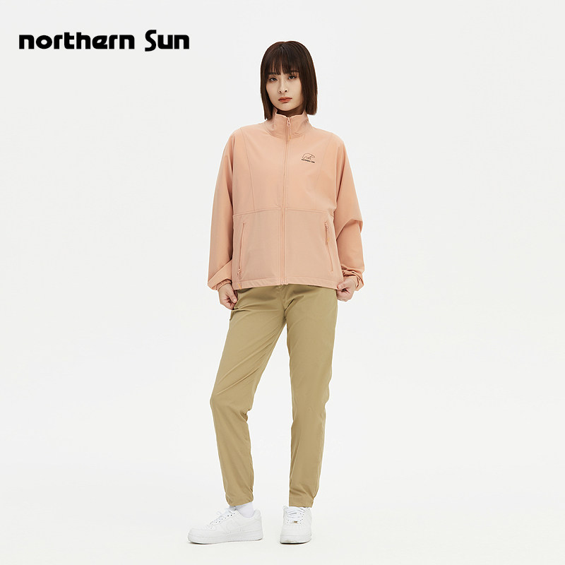 诺思山户外立领外套女士新款短款户外运动休闲夹克防泼水弹力3610,淘宝优惠券,粉丝福利购,淘宝优惠卷