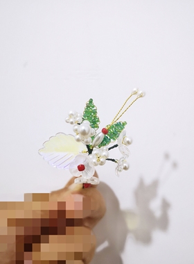 玉茗茶骨张南荣筠书同款发饰古风发簪古装宫廷风明制发饰镀金发簪
