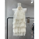 Sexy backless ສີແຂງ tassel halter ຄໍສາມມິຕິລະດັບດອກ suspender ເທິງ summer ladies ສີແຂງຂະຫນາດໃຫຍ່ backless ເທິງສໍາລັບແມ່ຍິງ