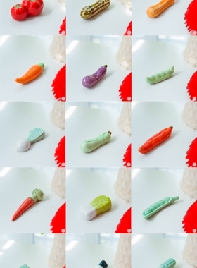日式可爱蔬菜水果创意卡通筷子架