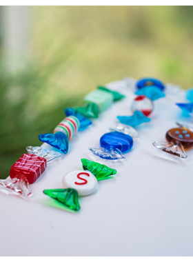 可爱风玻璃卡通拉丝糖果工艺品