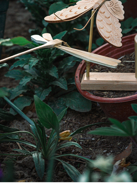 原色中式桌面装饰品平衡蝴蝶摆件