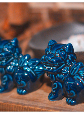 陶瓷保平安复古桌面摆件