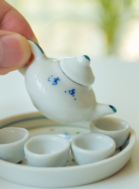 微型迷你袖珍功夫童子套装茶具