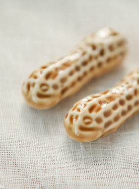 田园风笔托筷架陶瓷花生装饰品