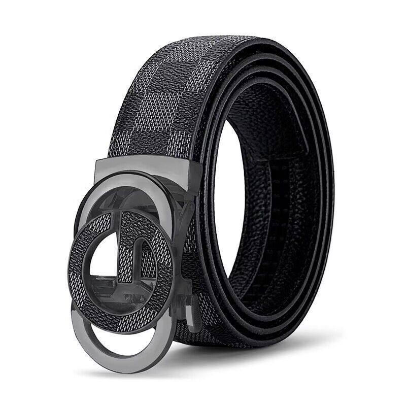 2023新款男士真皮牛皮自动扣皮带潮流韩版百搭腰带中青年轻人裤带,淘宝优惠券,粉丝福利购,淘宝优惠卷