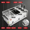 Commercial Stall Fiery Gas Fryer Stainless Steel