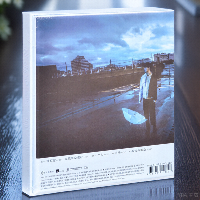 官方正版 颜人中实体专辑 失眠症候群 有些 一个人 CD唱片+歌词本 - 图1