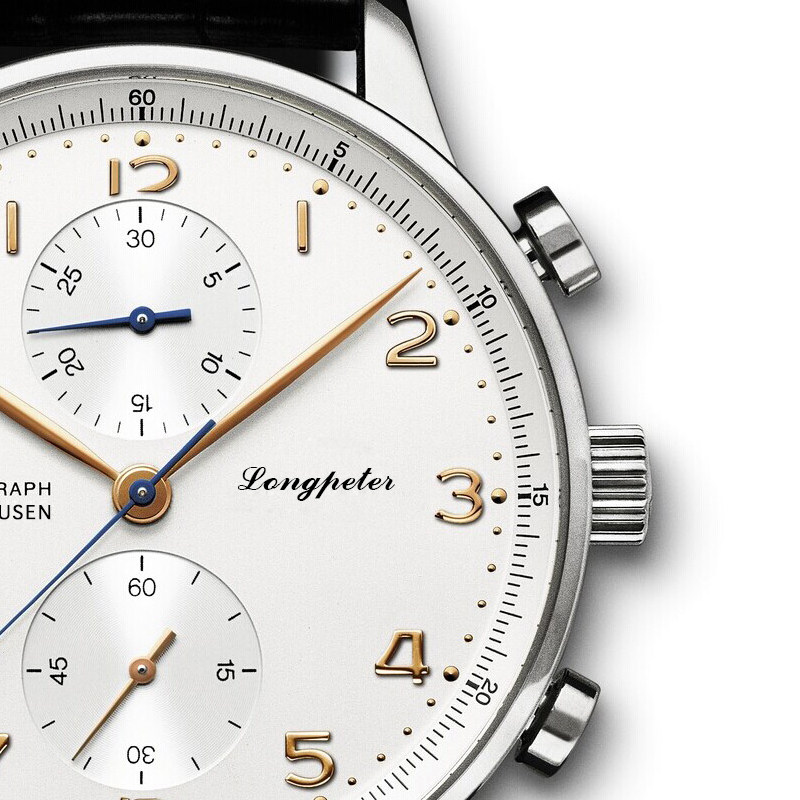 浪铂正品男皮带真皮防水学生石英表 浪铂国产腕表